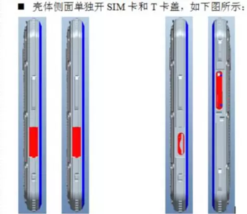 后殼背面單獨(dú)開(kāi)SIM卡蓋